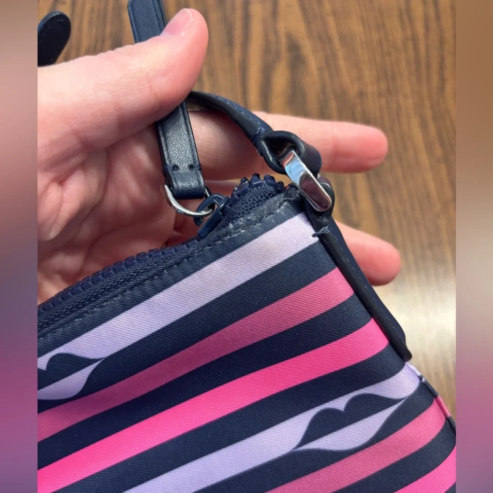 Kate Spade Jae Nylon Crossbody Handbag lips design - Picture 10 of 15
